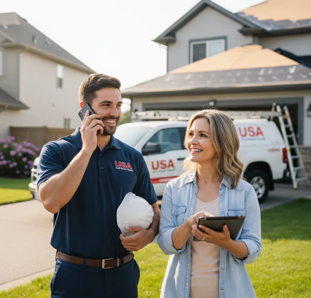USA Roof Repair Experts customer support in Girard